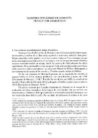 Leandro Fernández de Moratín, traductor dramático / Jesús Cañas Murillo | Biblioteca Virtual Miguel de Cervantes