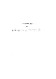 Necrologías del Excmo. Sr. Don José Muñoz Molleda / Federico Sopeña Ibáñez [et al.] | Biblioteca Virtual Miguel de Cervantes