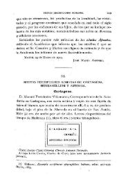 Nuevas inscripciones romanas de Cartagena, Herramélluri y Astorga (II) / Fidel Fita | Biblioteca Virtual Miguel de Cervantes