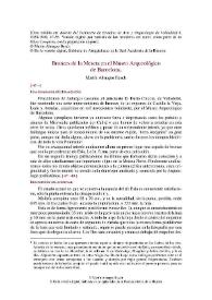 Bronces de la Meseta en el Museo Arqueológico de Barcelona / Martín Almagro Basch | Biblioteca Virtual Miguel de Cervantes