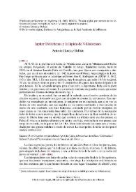 Iupiter Dolichenus y la lápida de Villadecanes / Antonio García y Bellido | Biblioteca Virtual Miguel de Cervantes