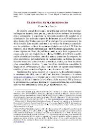 El español en el ciberespacio / Pedro Luis Barcia | Biblioteca Virtual Miguel de Cervantes