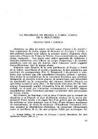 La presència de França a "Icària, Icària" de X. Benguerel / Cristina Solé i Castells | Biblioteca Virtual Miguel de Cervantes