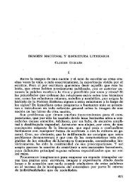 Imagen nacional y escritura literaria / Claudio Guillén | Biblioteca Virtual Miguel de Cervantes