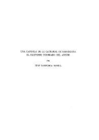 Una gárgola de la Catedral de Barcelona, el elefante torreado del ábside / Juan Bassegoda Nonell | Biblioteca Virtual Miguel de Cervantes