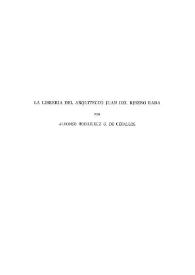La librería del arquitecto Juan del Ribero Rada / Alfonso Rodríguez G. de Ceballos | Biblioteca Virtual Miguel de Cervantes