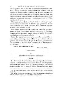 Nuevas inscripciones romanas [Coria, Gijón] / Fidel Fita | Biblioteca Virtual Miguel de Cervantes