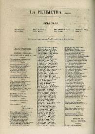 Comedia. La Petimetra / Nicolás Fernández de Moratín | Biblioteca Virtual Miguel de Cervantes