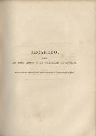 Recaredo : drama en tres actos y en variedad de metros / Gertrudis Gómez de Avellaneda | Biblioteca Virtual Miguel de Cervantes