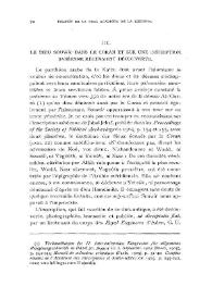 Le dieu Souwâ' dans le Coran et sur une inscription sabéenne récemment découverte / Hartwing Derenbourg | Biblioteca Virtual Miguel de Cervantes