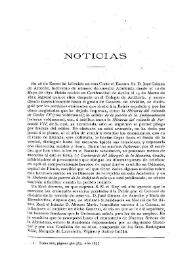 Noticias. Boletín de la Real Academia de la Historia, tomo 48 (febrero 1906). Cuaderno II / F. F., A. R. V. | Biblioteca Virtual Miguel de Cervantes