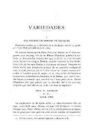 Una inscripción romana de Badalona / Félix Torres Amat | Biblioteca Virtual Miguel de Cervantes
