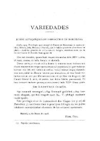 Judíos Alfaqueques de sarracenos en Barcelona / Fidel Fita | Biblioteca Virtual Miguel de Cervantes
