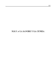 M.S.V. o La sangre y la ceniza [Fragmento] / Alfonso Sastre; introducción de Ricard Salvat | Biblioteca Virtual Miguel de Cervantes