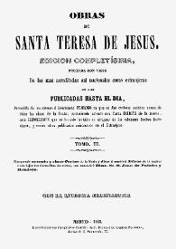 Obras de Santa Teresa de Jesús. Tomo III / Santa Teresa de Jesús | Biblioteca Virtual Miguel de Cervantes