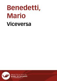 Viceversa / Mario Benedetti | Biblioteca Virtual Miguel de Cervantes
