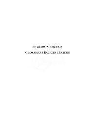 El Diablo Cojuelo de L. Vélez de Guevara : glosario / Dolores Azorín Fernández | Biblioteca Virtual Miguel de Cervantes