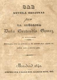 Sab / por la señorita Gertrudis Gómez de Avellaneda | Biblioteca Virtual Miguel de Cervantes