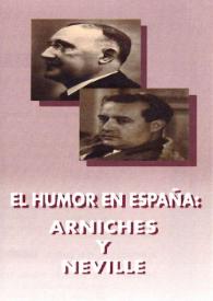 El humor en España : Carlos Arniches y Edgar Neville / Juan Antonio Ríos Carratalá (ed.) | Biblioteca Virtual Miguel de Cervantes