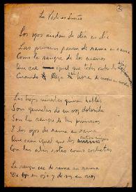 La vida es sueño / Vicente Huidobro; transcripción David García Vergara | Biblioteca Virtual Miguel de Cervantes