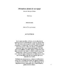 Mirándose detrás de un espejo / Salvador Enríquez Muñoz | Biblioteca Virtual Miguel de Cervantes