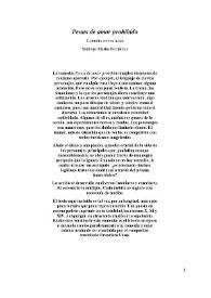 Penas de amor prohibido / Santiago Martín Bermúdez | Biblioteca Virtual Miguel de Cervantes