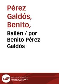 Bailén / por Benito Pérez Galdós | Biblioteca Virtual Miguel de Cervantes