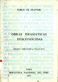Obras dramáticas desconocidas : [El Zeloso Burlado, La Fedra] / [Racine]; Pablo de Olavide [trad.]; prólogo y compilación por Estuardo Núñez | Biblioteca Virtual Miguel de Cervantes