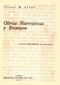 Obras narrativas y ensayos / Víctor M. Llona; estudio preliminar Estuardo Núñez | Biblioteca Virtual Miguel de Cervantes