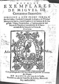 Novelas exemplares / de Miguel de Ceruantes Saauedra | Biblioteca Virtual Miguel de Cervantes