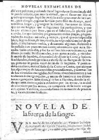 La fuerza de la sangre / de Miguel de Ceruantes Saauedra | Biblioteca Virtual Miguel de Cervantes