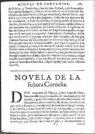 La señora Cornelia / Miguel de Ceruantes Saauedra | Biblioteca Virtual Miguel de Cervantes
