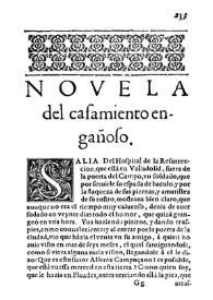El casamiento engañoso / por Miguel de Ceruantes Saauedra | Biblioteca Virtual Miguel de Cervantes