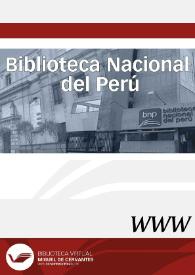 Biblioteca Nacional del Perú | Biblioteca Virtual Miguel de Cervantes