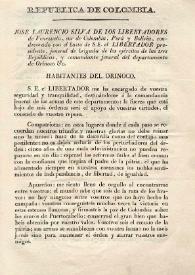 Habitantes del Orinoco / José Laurencio Silva | Biblioteca Virtual Miguel de Cervantes