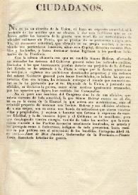 [Proclama a los habitantes de Cartagena. Cartagena 12 de abril de 1815] | Biblioteca Virtual Miguel de Cervantes