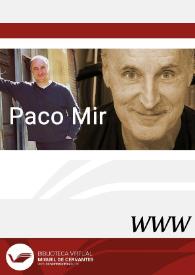 Paco Mir | Biblioteca Virtual Miguel de Cervantes