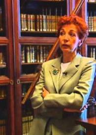 Aportación de Alfonso XIII a la Real Biblioteca / interviene María Luisa López-Vidriero, directora de la Real Biblioteca | Biblioteca Virtual Miguel de Cervantes