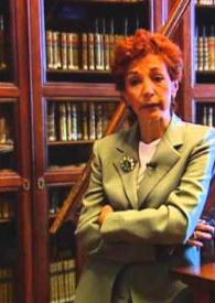 Aportación de Jesús Domínguez Bordona a la Real Biblioteca / interviene María Luisa López-Vidriero, directora de la Real Biblioteca | Biblioteca Virtual Miguel de Cervantes