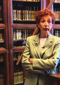 Cuantificación de los fondos de la Real Biblioteca / interviene María Luisa López-Vidriero, directora de la Real  | Biblioteca Virtual Miguel de Cervantes