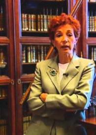 Aportación de Fernando VII a la Real Biblioteca / interviene María Luisa López-Vidriero, directora de la Real Biblioteca | Biblioteca Virtual Miguel de Cervantes