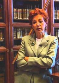 Historia de la Real Biblioteca / interviene María Luisa López-Vidriero, directora de la Real Biblioteca | Biblioteca Virtual Miguel de Cervantes