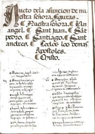 Aucto de la Asunción de Nuestra Señora | Biblioteca Virtual Miguel de Cervantes