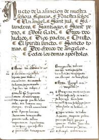 Aucto de la Asunción de Nuestra Señora | Biblioteca Virtual Miguel de Cervantes