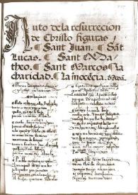 Auto de la Resurreción de Cristo | Biblioteca Virtual Miguel de Cervantes