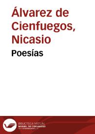 Poesías / Nicasio Álvarez de Cienfuegos | Biblioteca Virtual Miguel de Cervantes