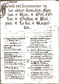 Farsa del sacramento de los cinco sentidos | Biblioteca Virtual Miguel de Cervantes