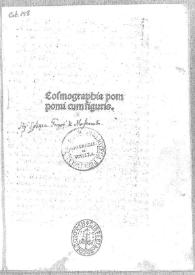 Cosmographia, sive De situ orbis / cum figuris necnon cum annotationibus Francisci Nunnis de la Yerva | Biblioteca Virtual Miguel de Cervantes
