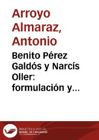 Benito Pérez Galdós y Narcís Oller: formulación y percepción narrativas de la ciudad / Antonio Arroyo Almaraz | Biblioteca Virtual Miguel de Cervantes