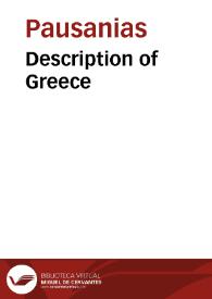Description of Greece / Pausanias | Biblioteca Virtual Miguel de Cervantes